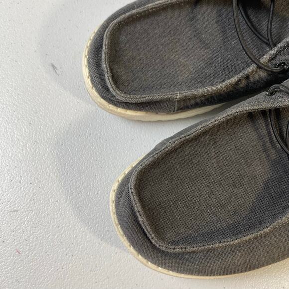 Hey Dude Women's Size 7 Wendy Chambray Off Black Slip On Loafer Comfort Sneaker - Picture 8 of 14